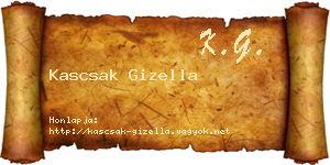 Kascsak Gizella névjegykártya